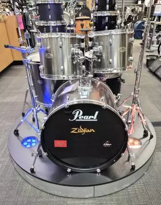 Pearl Forum 22,12,13,16,SD w/ HW - Smokey Chrome 2