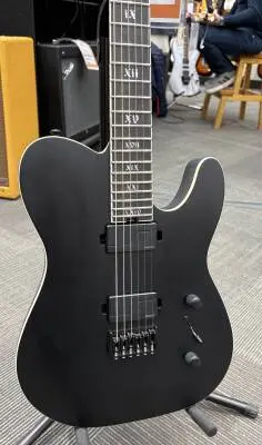 Schecter - PT SLS Elite Evil Twin Electric Guitar - Satin Black 2