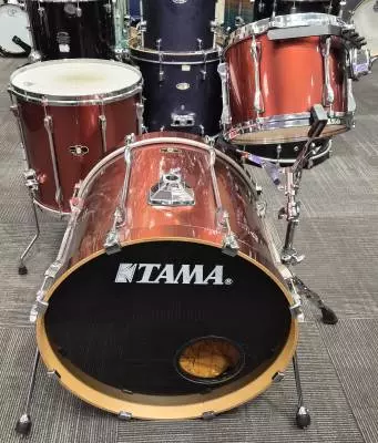 Tama Superstar 22,12,16 with Red/Orange Gloss Finish 2
