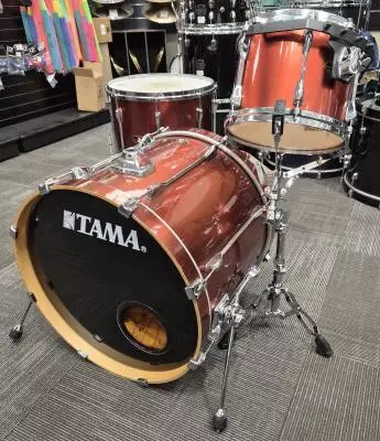 Tama Superstar 22,12,16 with Red/Orange Gloss Finish 2