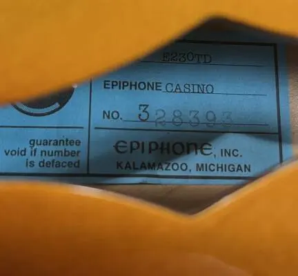 Epiphone USA Collection John Lennon Signature 1965 Casino 2