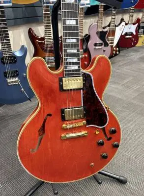 Gibson Custom Shop - '59 ES-355 GRAPEFRUIT RED LIGHT AGING ES55CUS18761 2