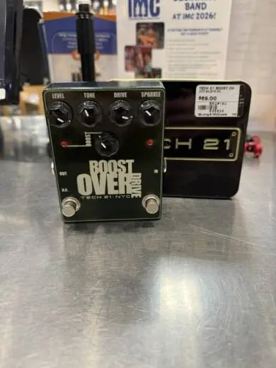 TECH 21 BOOST OVERDRIVE PEDAL
