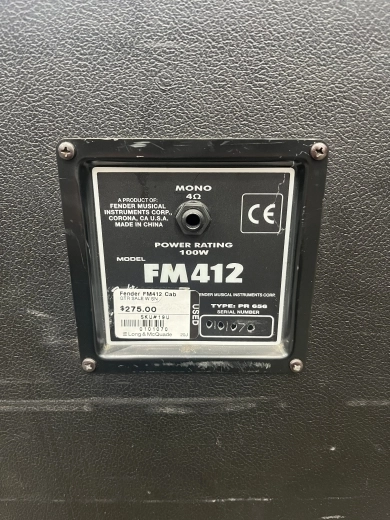 FENDER FM412 GUITAR CAB 2