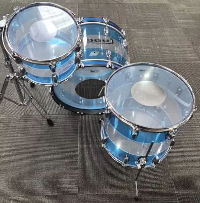 Ludwig Vistalite 22,13,16 in Blue/Clear/Blue 2