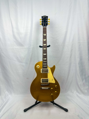 Gibson Custom Shop Murphy Lab Ultra Heavy Aged '57 Les Paul Std. - Double Gold Top - LPR57UHDGNH 2