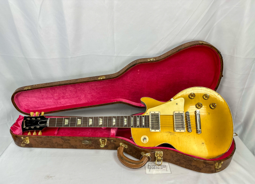 Gibson Custom Shop Murphy Lab Ultra Heavy Aged '57 Les Paul Std. - Double Gold Top - LPR57UHDGNH