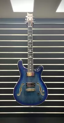 PRS Guitars - SE Hollowbody II Electric Guitar with Case - Faded Blue Burst