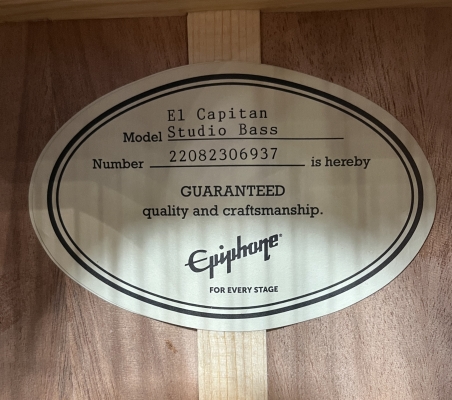 Store Special Product - Epiphone - El Capitan J-200 Studio Bass - Aged Vintage Sunburst