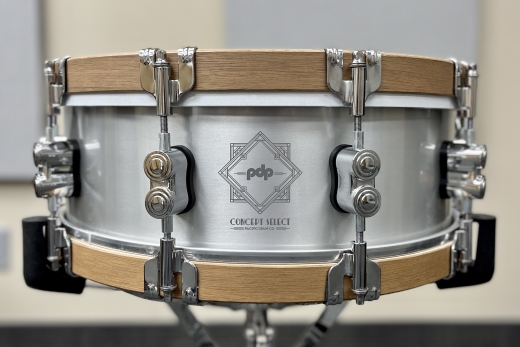 PDP Drums - Concept Select 6.5x14 Aluminum Snare w/ Walnut Hoops 2