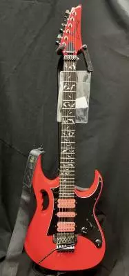 Ibanez - JEM Junior Steve Vai Signature Electric Guitar with Vine Inlay - Pink