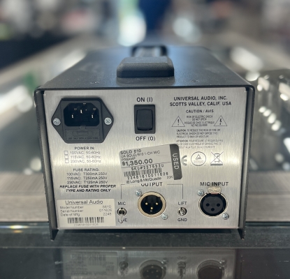 Universal Audio SOLO/610 Mic Preamp | Long & McQuade