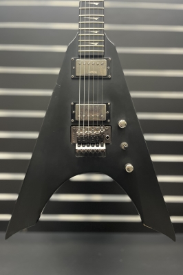 Store Special Product - Kramer - Night V with Floyd Rose - Satin Black