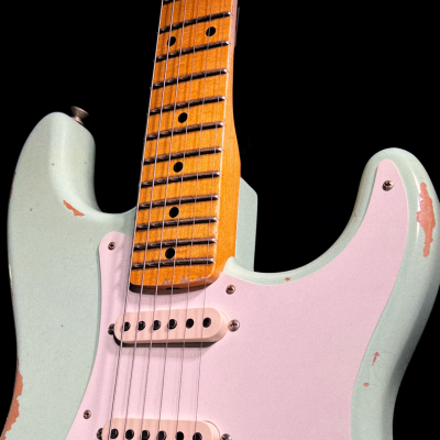 Fender Custom Shop '58 Stratocaster Relic - Super Faded Aged Surf Green 3