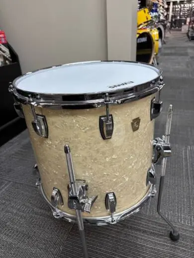 LUDWIG CLASSIC MAPLE 13X14FT-VT. WHITE MARINE PEARL FLOOR TOM