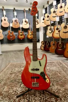 Fender Custom Shop '63 Jazz Bass Journeyman Relic - Aged Fiesta Red