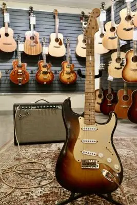 Fender Custom Shop Limited Edition 1954 Roasted Stratocaster Journeyman Relic - Wide-Fade Chocolate 2-Color Sunburst