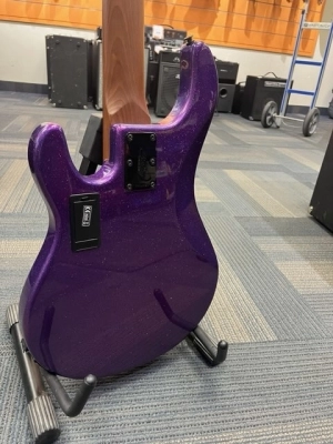 Sterling by Music Man StingRay Ray35 5 String Bass Purple Sparkle 2