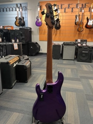 Sterling by Music Man StingRay Ray35 5 String Bass Purple Sparkle 2