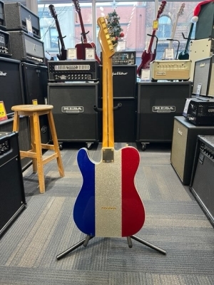 Fender Limited Edition Buck Owens Telecaster Red Silver and Blue Sparkle 6