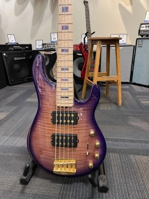 Ernie Ball Music Man BFR StingRay 5 HH Moonbeam Trans Purple Burst 2