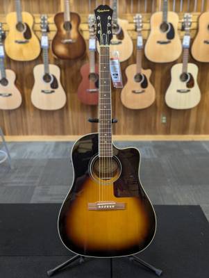 Epiphone J-45 EC Studio Acoustic/Electric Guitar - Ebony