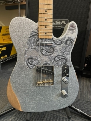 Fender Telecaster Brad Paisley Road Worn Silver Sparkle 2