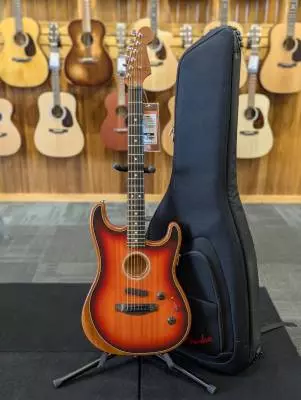Acoustasonic Stratocaster, Ebony Fingerboard - 3-Tone Sunburst 2