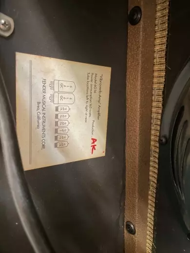 FENDER '63 VIBROVERB REPLICA OF ORIG. 1963 5