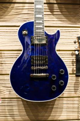 Store Special Product - Gibson Les Paul Custom Quilt Top - Ocean Blue