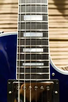 Gibson Les Paul Custom Quilt Top - Ocean Blue 2