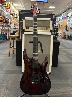 Schecter C-1 Silver Mountain Blood Moon