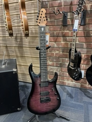 Sterling By Music Man JP157D John Petrucci Signature 7-String Eminence Purple Flame