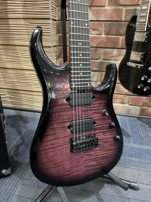 Sterling By Music Man JP157D John Petrucci Signature 7-String Eminence Purple Flame 2