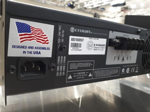 Crown CDi 1000 Power Amplifier 3