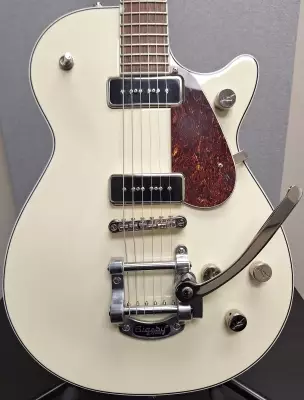 Gretsch Guitars - G5210T-P90 Electromatic Jet Two 90 Single-Cut with Bigsby, Laurel Fingerboard - Vintage White 2