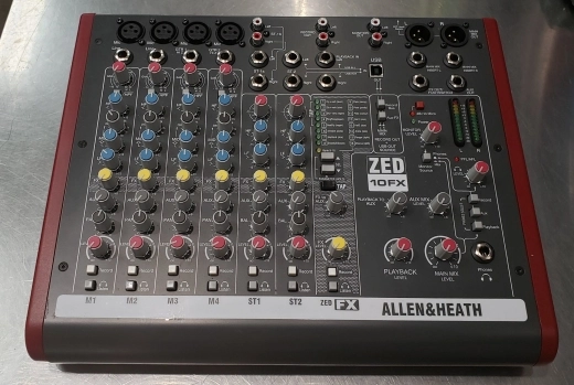 Allen & Heath ZED-10FX Mixer with USB Audio & Effects