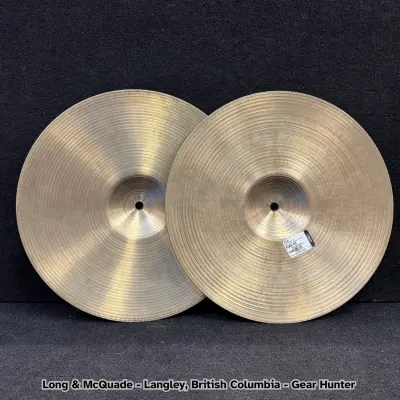 A ZILDJIAN 14 INCH BRILLIANT ROCK HI-HATS 2