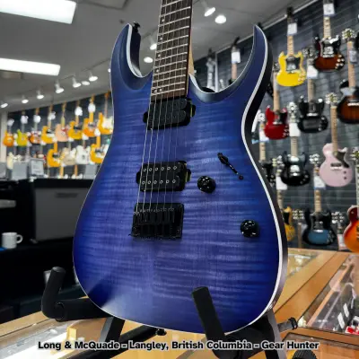 Ibanez RGA Electric Guitar - Blue Lagoon Burst Flat 2