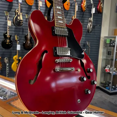 Epiphone 1962 ES-335 Reissue Electric Guitar with Hardshell Case - Sixties Cherry 2
