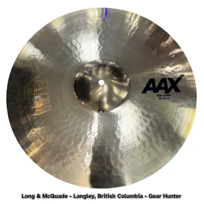 SABIAN AAX 18 INCH THIN CRASH CYMBAL
