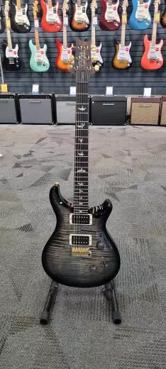 PRS Custom 24 10 top - Charcoal Burst
