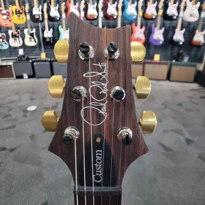 PRS Custom 24 10 top - Charcoal Burst 2