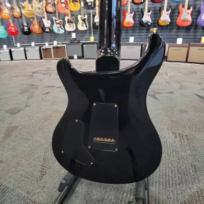 PRS Custom 24 10 top - Charcoal Burst 2