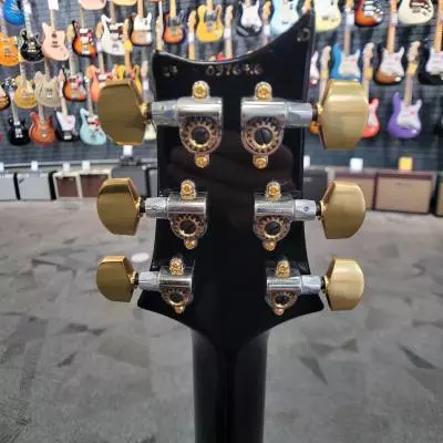 PRS Custom 24 10 top - Charcoal Burst 2