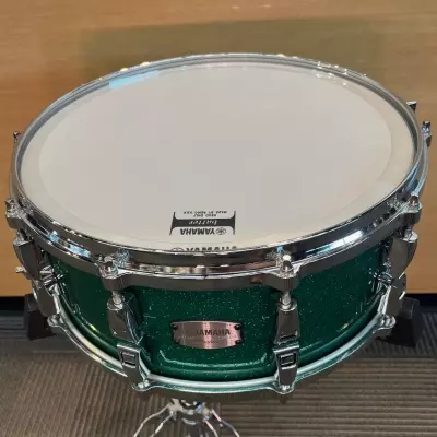 Yamaha - Absolute Maple Hybrid Snare - 14x6 - Jade Green Sparkle 2