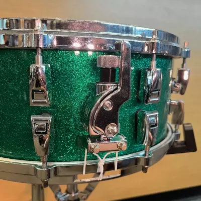 Yamaha - Absolute Maple Hybrid Snare - 14x6 - Jade Green Sparkle 2