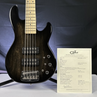 G&L  L-2500 5-string Bass in Blackburst 2