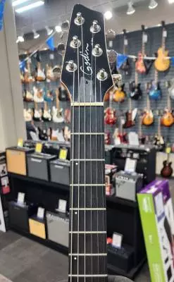 Godin Guitars - A6 Ultra Acoustic Electric Guitar w/Gig Bag - Denim Blue Flame 2