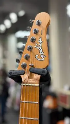 Godin Guitars - Stadium Pro LTD Electric Guitar, Maple Neck with Gigbag - Pacifik Blue 2